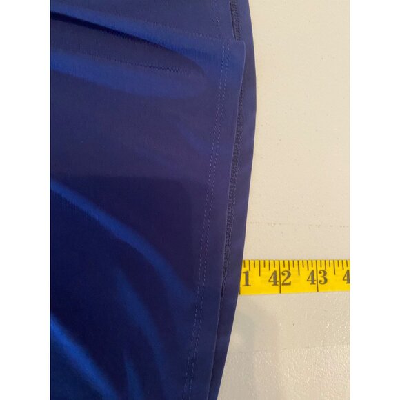 Chaps Womens XL Navy Blue Ruched Dress - Picture 5 of 9